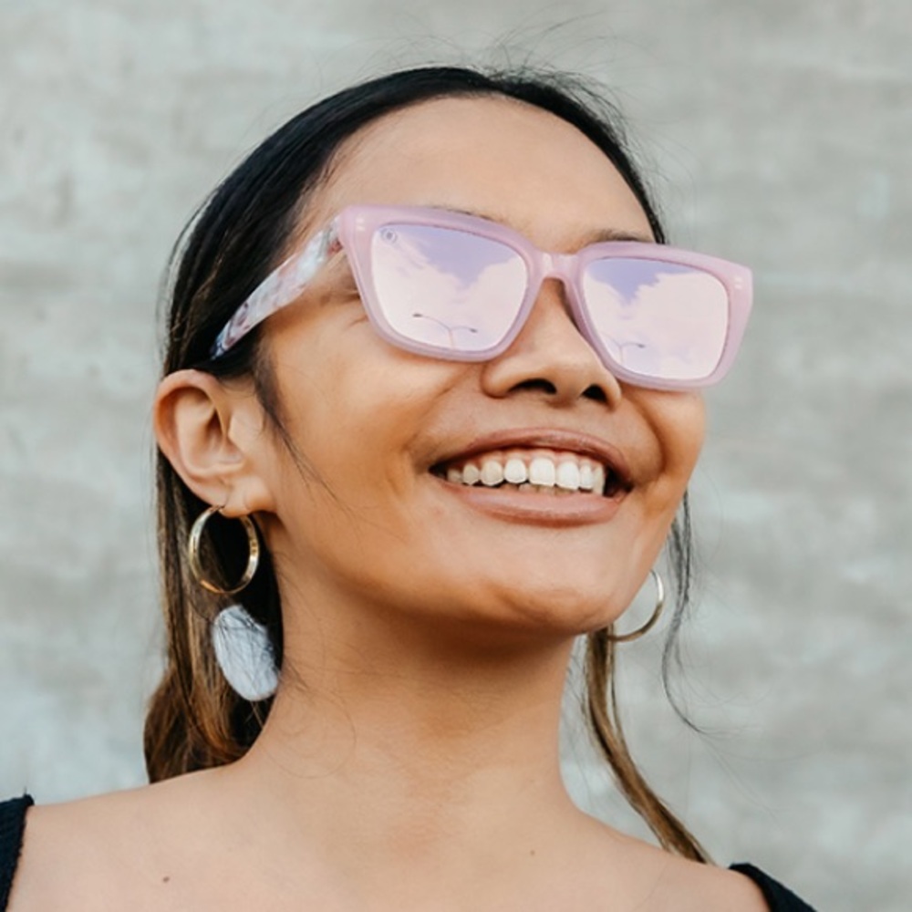 Blenders Mave Pink Quartz Girly Stylish Sunglasses Sunnies